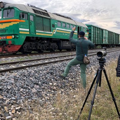 Greeting The Belarussian Train At The Siemianówka Reservoir